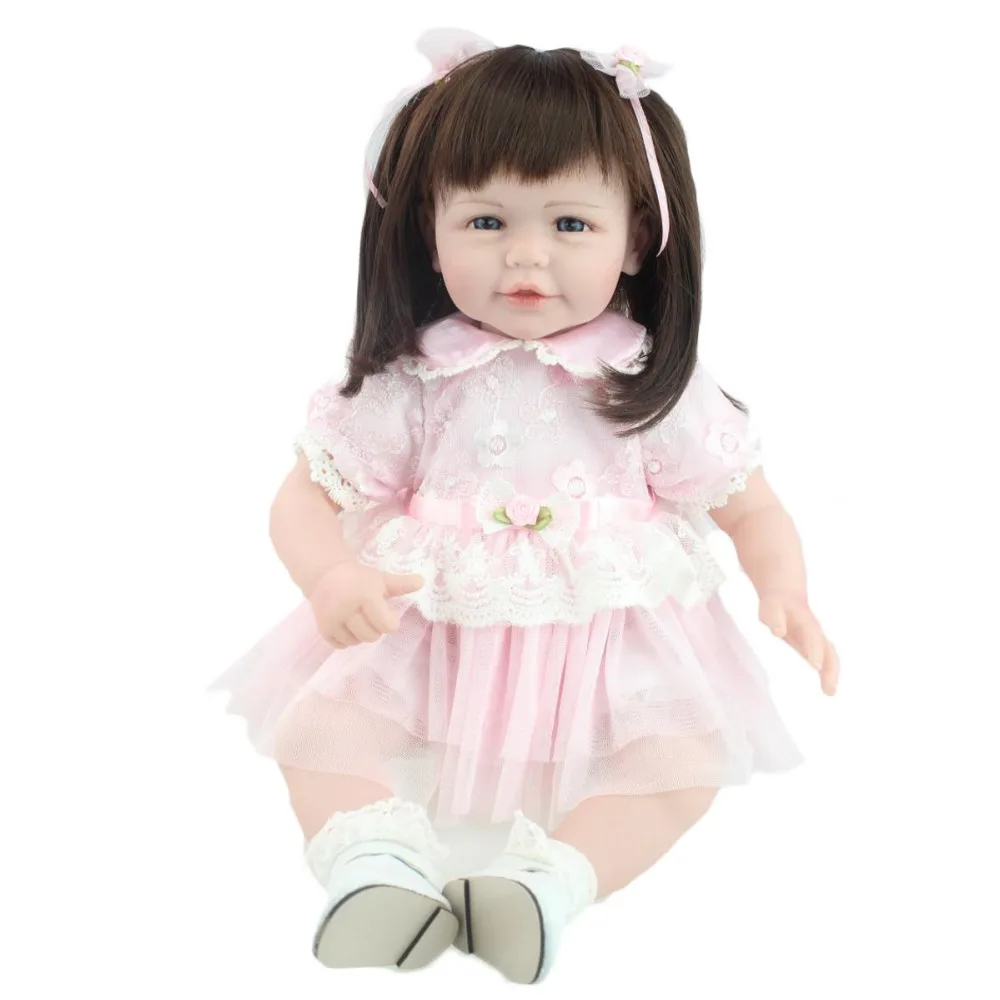 NPK 20 дюймов Реалистичная кукла для новорожденных детские игрушки Reborn Girl De Silicone