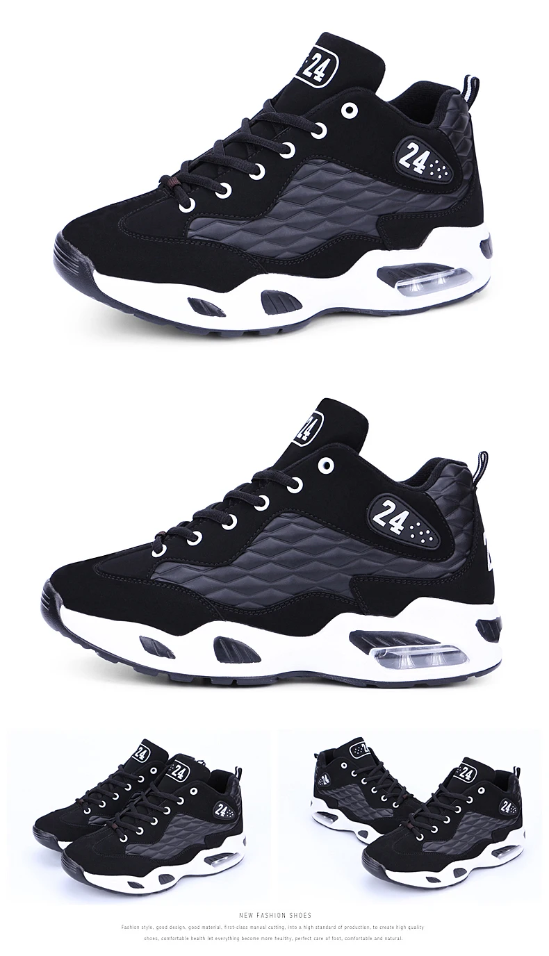 New Basketball Shoes for Men Comfortable Cushioning Athletic Shoes Air-cushioned Outdoor Sport Shoes Basket Breathable Sneakers