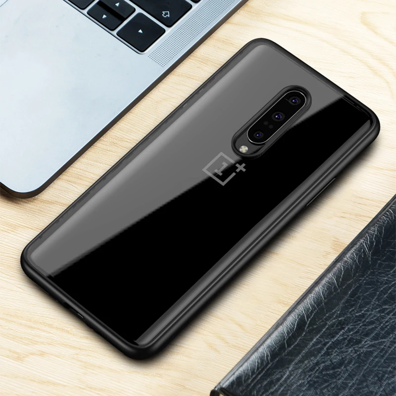 

GKK Case for OnePlus 7 7t 8 Pro Case Anti-knock Transparent Acrylic Reinforced Corner Soft Silicone cover for OnePlus 7 7t 8 Pro