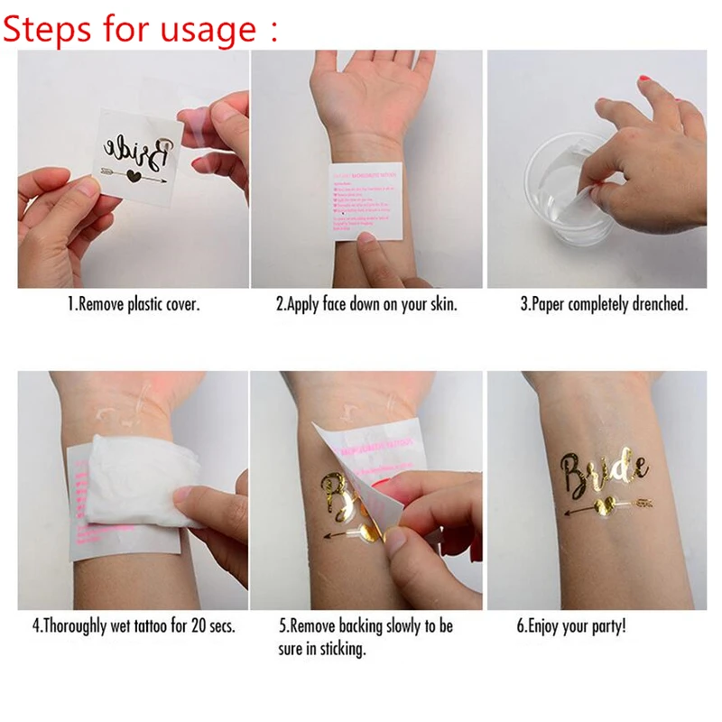 Тату наклейки для девичника 50 шт. свадебные сувениры и подарки|Украшения своими