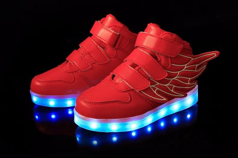 Детская обувь; Chaussures Led Enfants; Зарядка через usb; детская обувь; светильник; Детские светящиеся кроссовки; обувь для девочек и мальчиков; 25-37