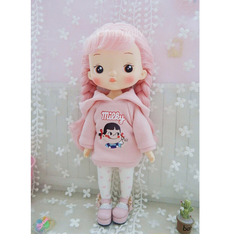 1 шт. милая розовая толстовка с капюшоном для 1/6 Blyth Azone Licca Holala Doll одежда наряды