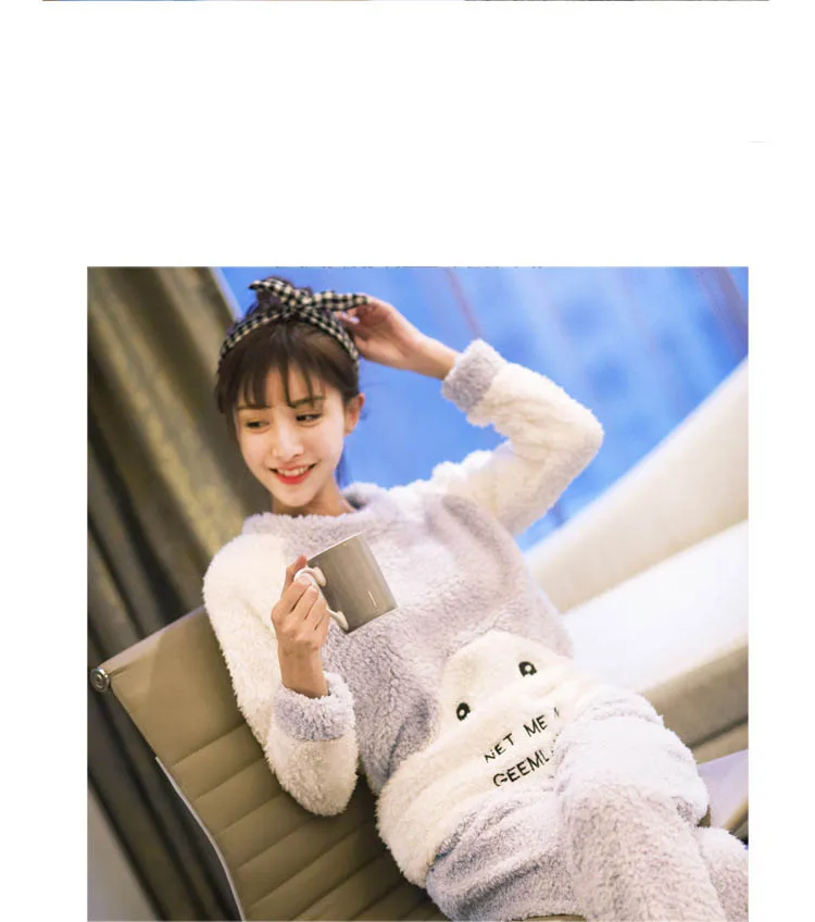 FL023C корейский Кардиган Женская пижама Пижама для сна Mujer Kawaii пижамный комплект кигуруми пижамы Женская пижама Femme Ночной костюм