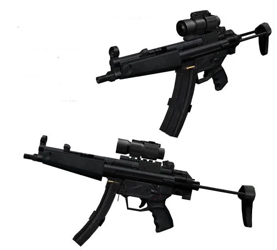 1:1 MP5 пулемет пистолет бумажная модель оружия ручной работы бумажные игрушки для детей