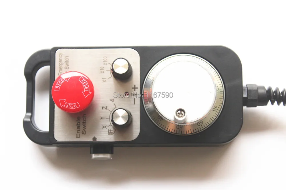 

5V 12V 24V Universal CNC Router Hand Wheel 4 Axis MPG Pendant Handwheel for Mitsubshi Emergency Stop Siemens FAGOR GSK PLC