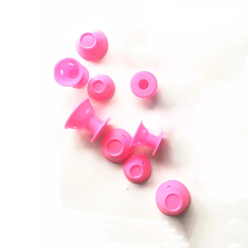20 шт. розовая Волшебная катушка для волос без зажима горячего силикона бигуди