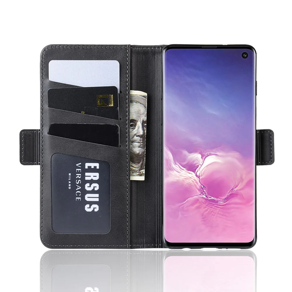 Кожаный чехол-кошелек для Samsung Galaxy S10 G973N G973U G973FD роскошный флип-чехол телефона