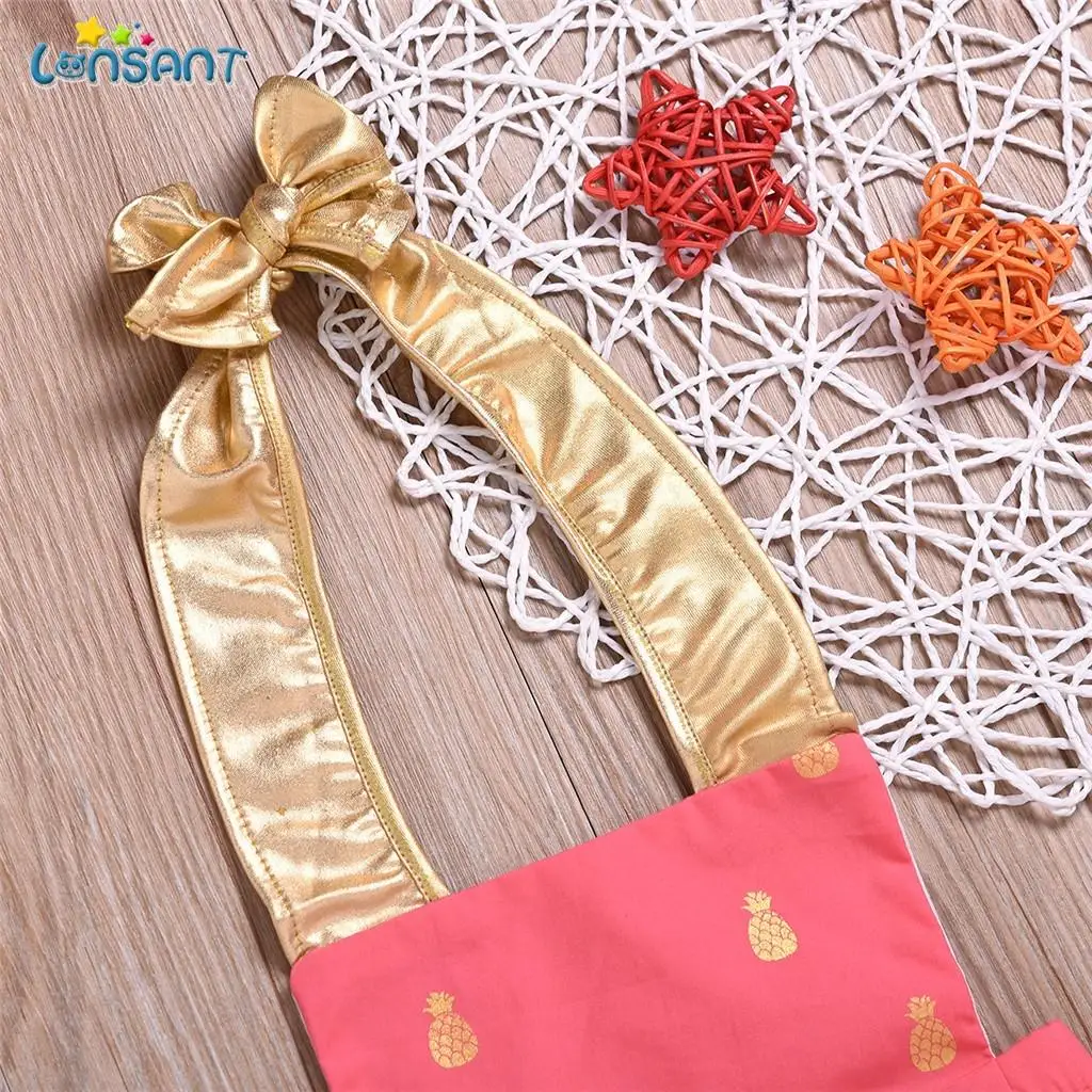 LONSANT боди летнее платье для новорожденных, для детей, малышей, девочек, Повседневное с низким вырезом на спине, новогодний Комбинезончик для девочек; одежда для малышей; Костюмы наряды N30