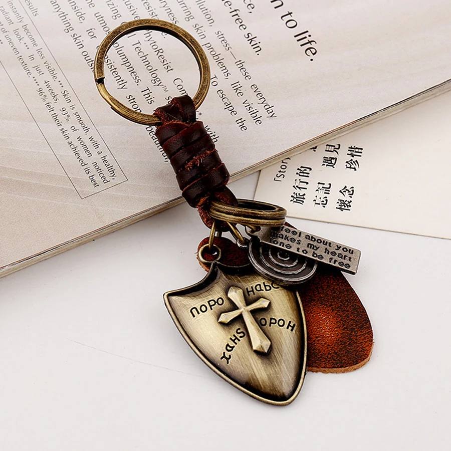 Бренд Charm Cross Bag брелок для ключей женщин и мужчин натуральная кожа автомобильный