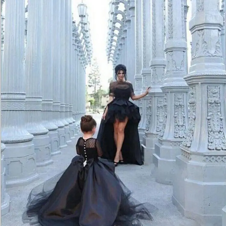 Новые платья с цветами для девочек платье длинными рукавами вечеринки причастия