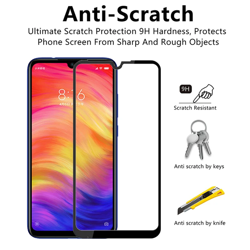 Для Xiaomi Redmi Note 7 закаленное стекло и мягкое объектив камеры защитная пленка