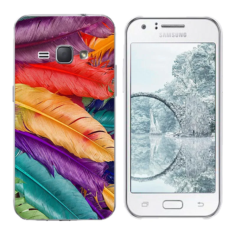 Чехол для Samsung J1 2016 мягкий чехол из ТПУ Fundas J120F SM-j120f/ds силиконовые чехлы с принтом