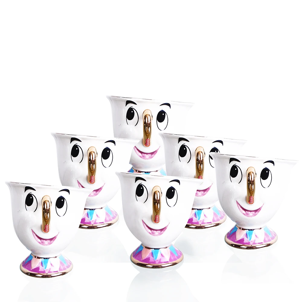 

1Set Beauty and The Beast Mrs. Potts Chip Tea Pot & Cup set Teapot Mug Ceramics Cup As a Elegant Gift For Friend Fast ePacket