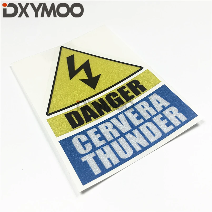 

Забавные наклейки для автомобиля с буквенным принтом, виниловые наклейки, потертые наклейки для мотоцикла CERVERA THUNDER, 10x7 см, 3 м