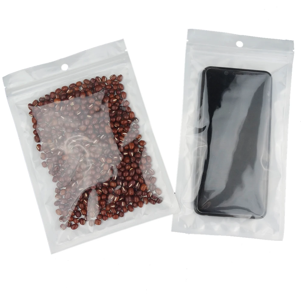 Прозрачная USB сумка на молнии прозрачная белая 100 шт./лот 20*30 см|pouch pouch|pouch filmpouch zipper