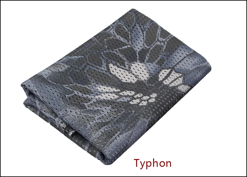 Typhon Быстросохнущая маска для лица, снайперская сетка, страйкбол, охотничий шарф, велосипедные камуфляжные шарфы, Мультикам, хаки, Лесной лес - Цвет: Typhon