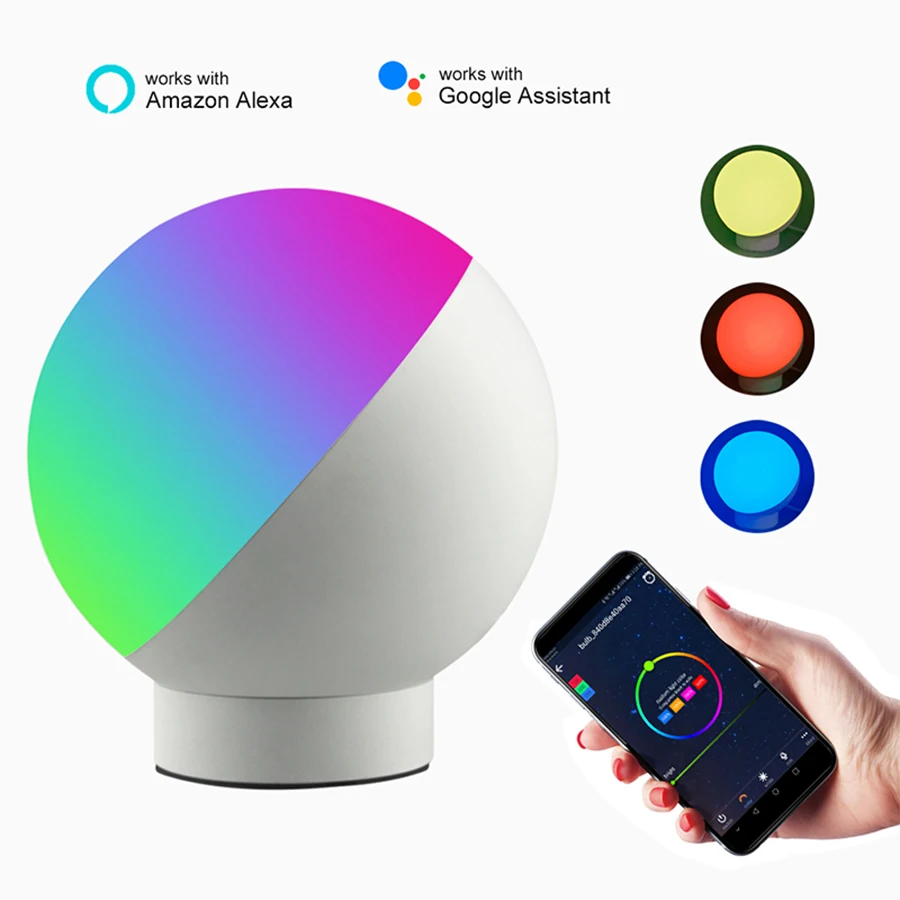 Светодиодный ночник с голосовым управлением 7 Вт RGB Wi-Fi дистанционным через