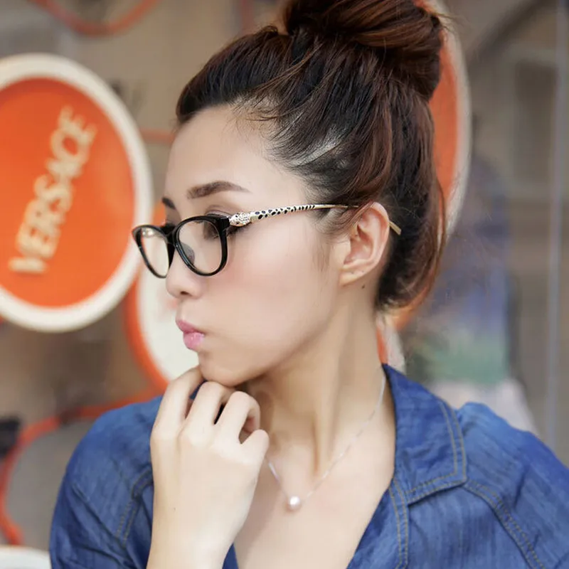 Мужские и женские очки с леопардовой головкой оптическая компьютерная оправа