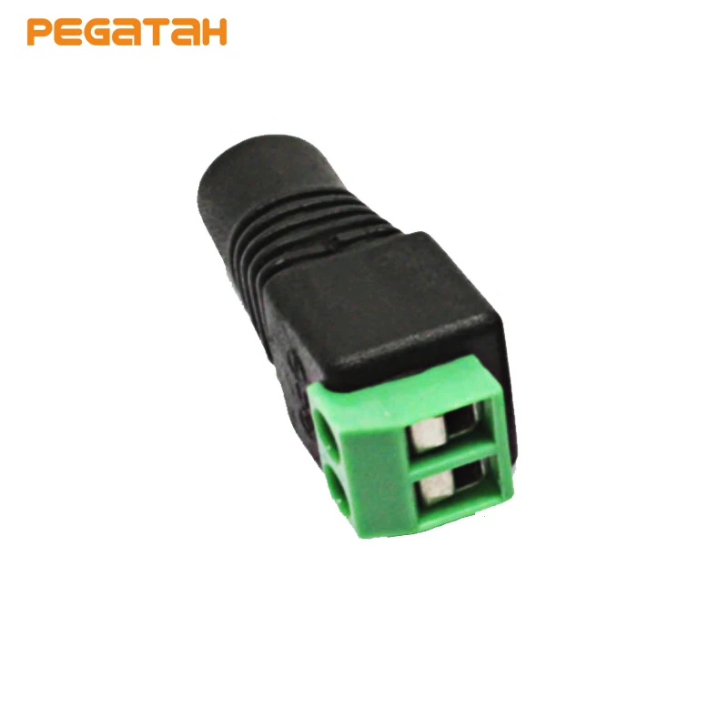 

10PCS male DC Power Jack & Plug Screw-on Wire Connector for cctv camera