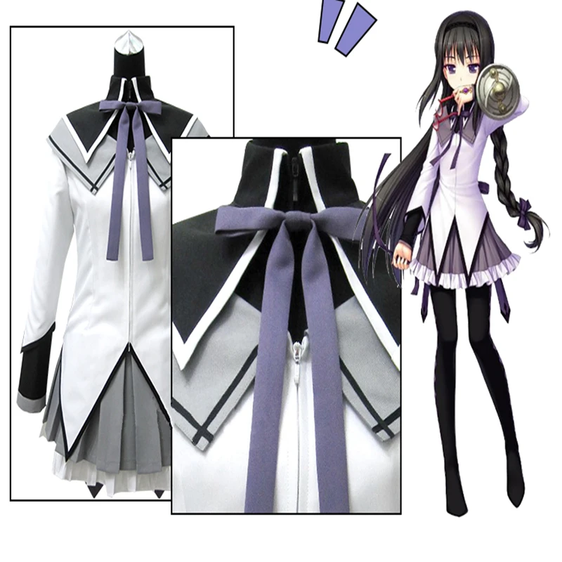 Маги Мадока Magica Akemi Homura Косплей Костюм Любой Размер|akemi homura cosplay|homura cosplaycosplay costume |