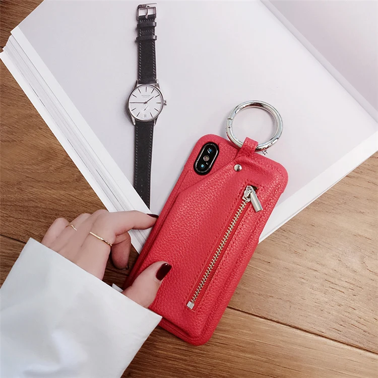 Чехол-бумажник из искусственной кожи на молнии для iPhone X, XR, XS, XS, Max, Женский Стильный кожаный чехол для iPhone 6, 6s, 7, 8 plus, чехол