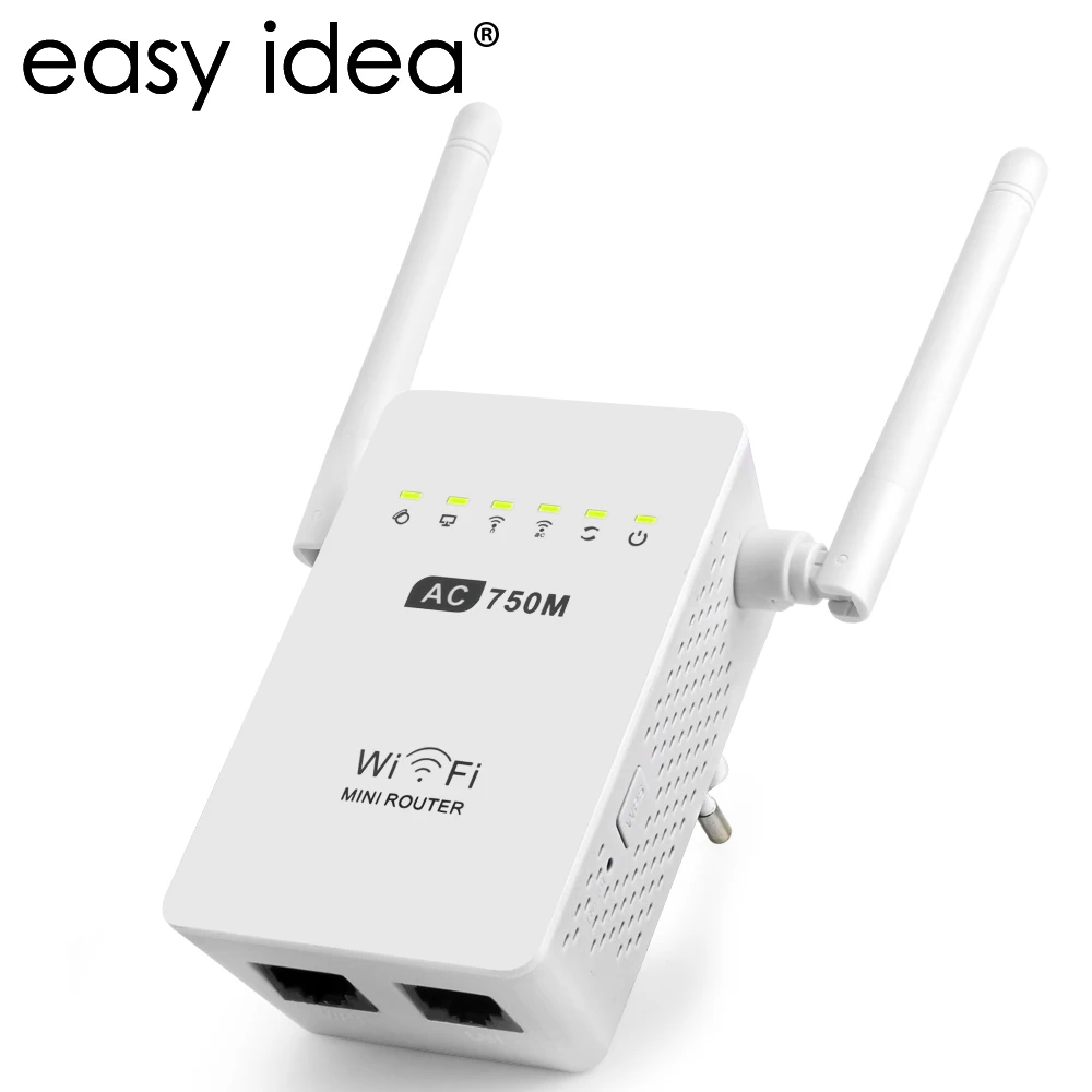 EASYIDEA 750M WiFi маршрутизатор двухдиапазонный 2,4/5G беспроводной маршрутизатор AP WiFi повторитель двойная антенна WiFi усилитель сигнала 802,11/ac/b/g/n