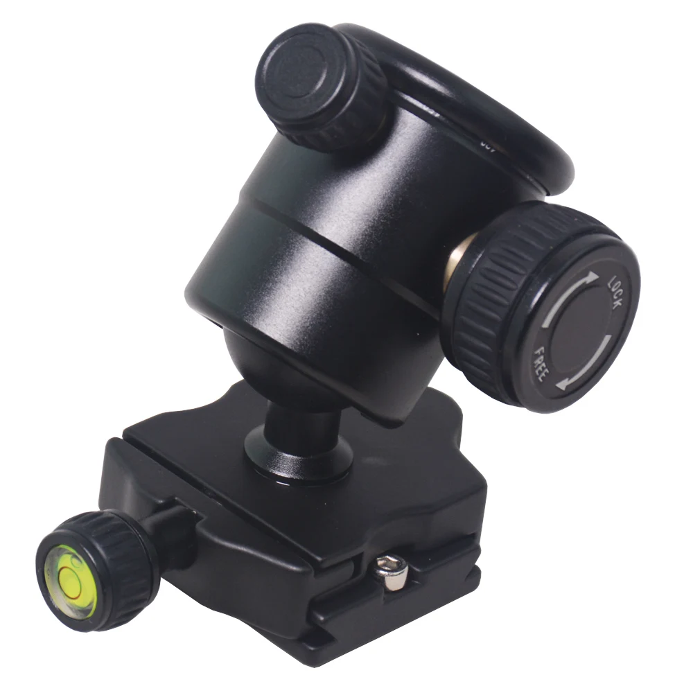 QZSD универсальный мяч наклон головы кастрюлю с Quick Release plat 1/4 винт 3/8 резьбовое