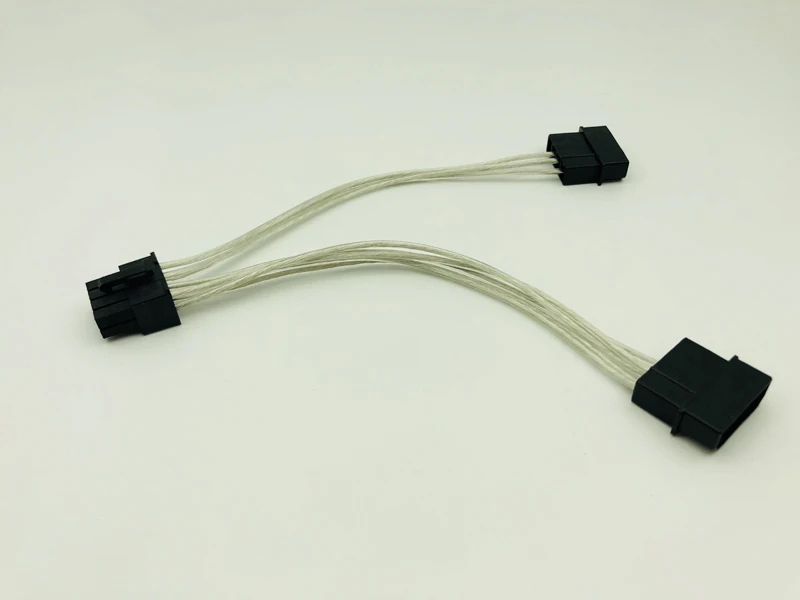 18 см 8Pin (6 + 2) к двойной 4Pin видеокарты кабель питания 4PIN 8PIN Графический карты D порт 8