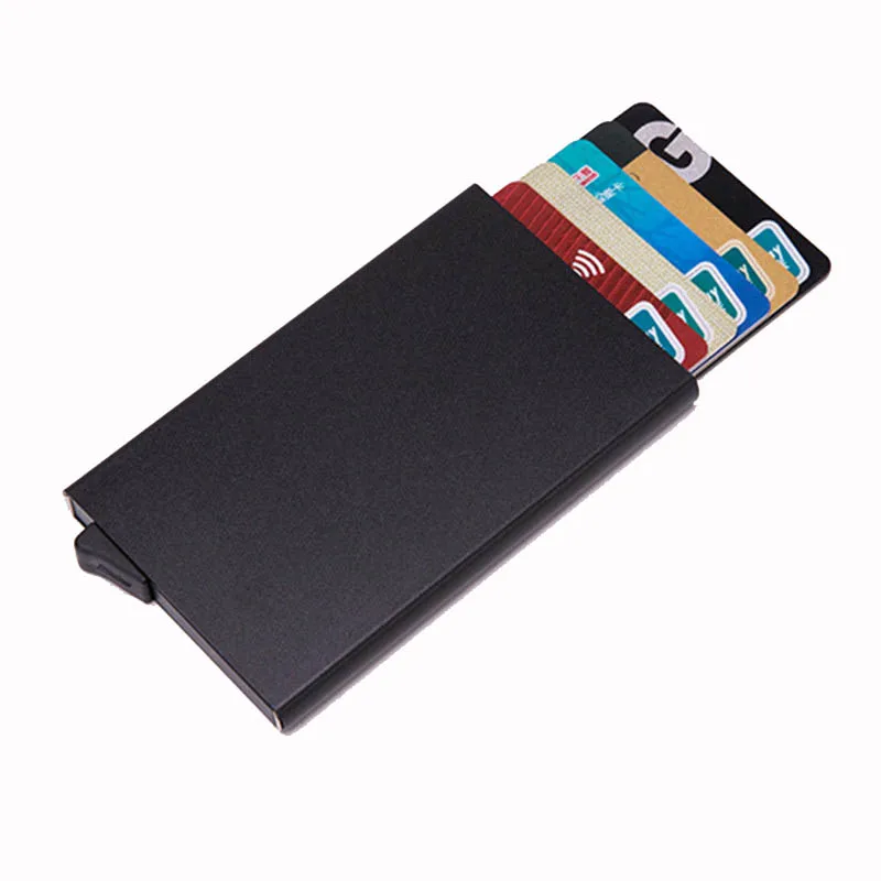 BYCOBECY металлический корпус для карт с защитой от RFID, для карт тонкий качественный кошелек тонкий цветной кошелек держатель для кредитных карт