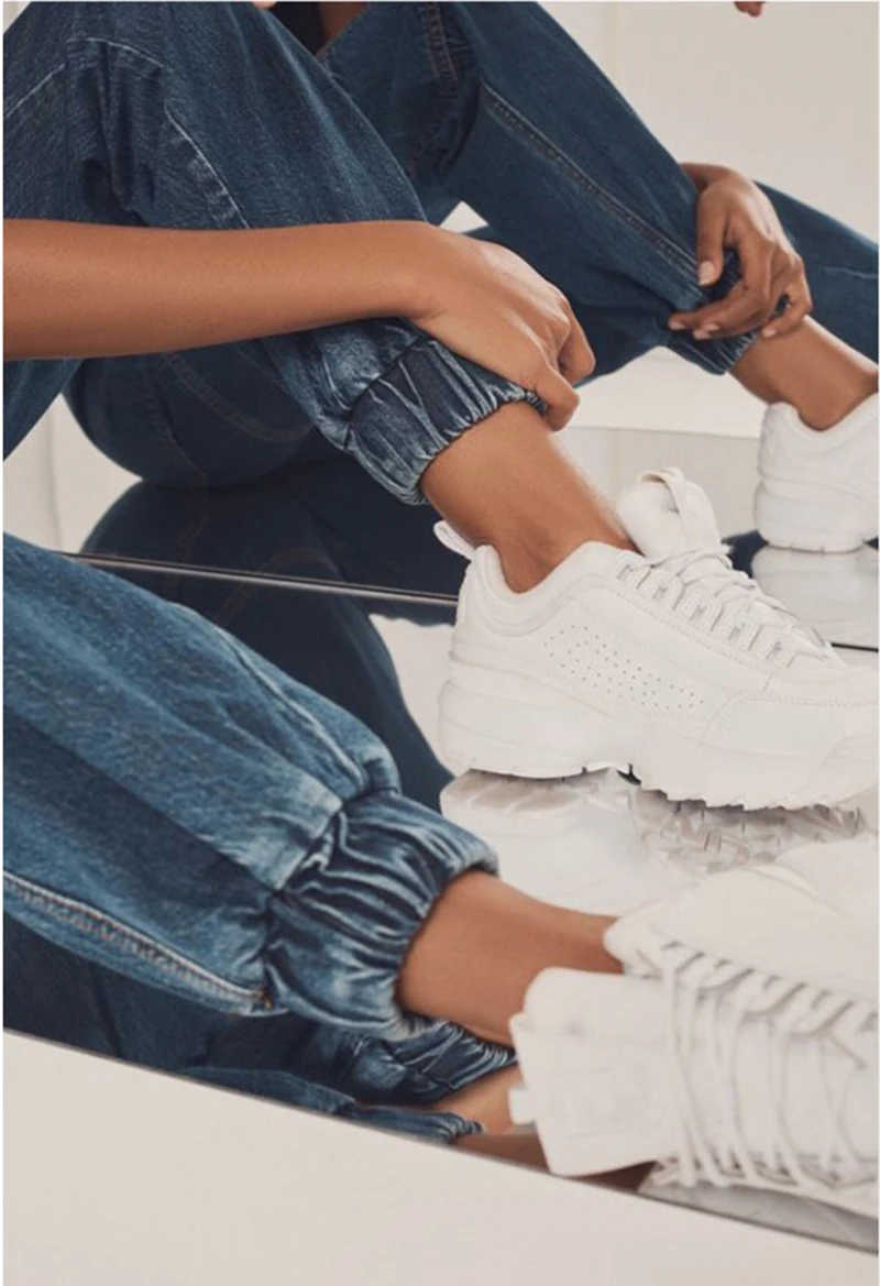 Casual harem jeans loose fit Jeans Women elastic stretch middle Waist Blue Denim Pants Zipper bleached washed fashion | Женская одежда