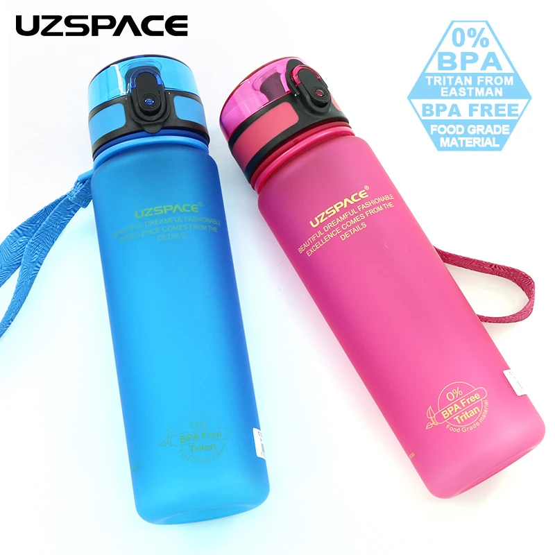 UZSPACE 1000 мл бутылка для воды Bpa бесплатно пластиковая шейкер Articulos De Cocina Спортивная