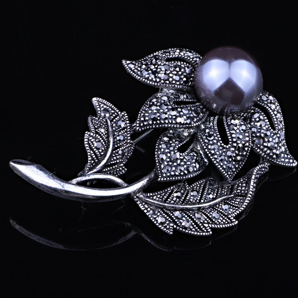 Женская Винтажная Брошь Стразы в виде цветка|brooches for women|pearl broochrhinestone brooch |