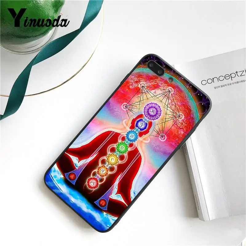 Yinuoda Мандала чакра настаиваем Йога Новинка Fundas чехол для телефона iPhone 8 7 6 6S Plus 5 5S SE