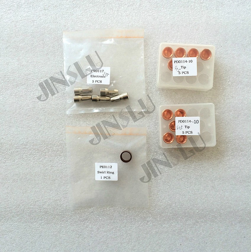 

Расходные материалы для плазменфонарь Trafimet S75, 21 шт., наконечник PD0114 -10, 1,0 мм и электроды PR0117 и PE0112, вихревое кольцо