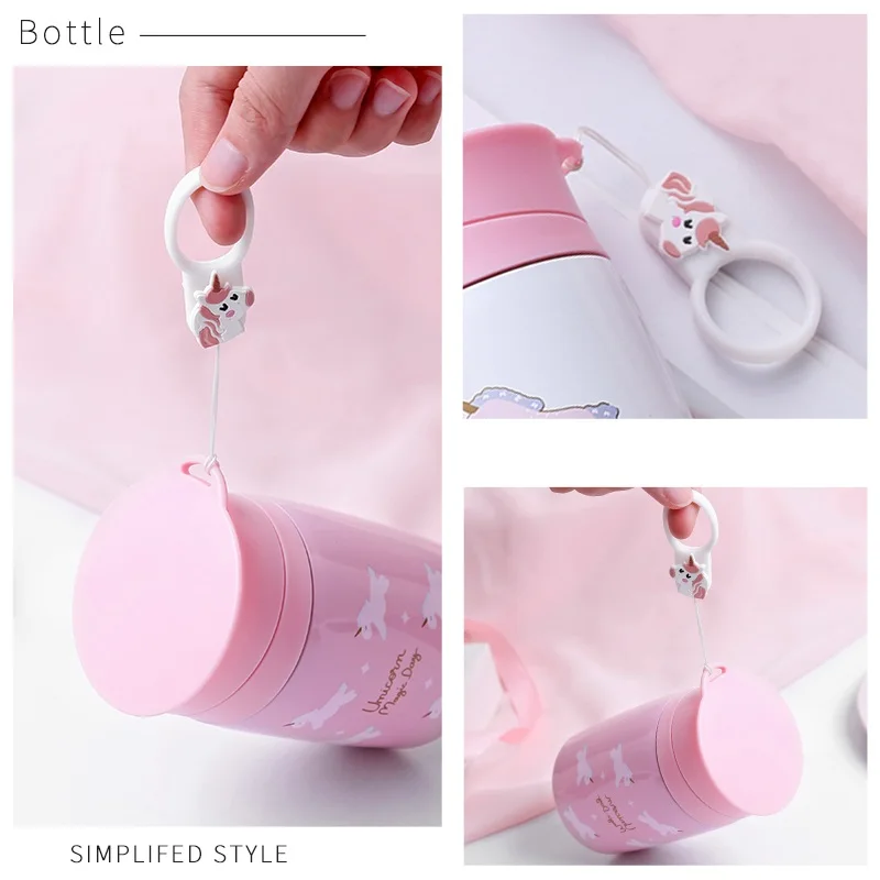 300ml Kids Baby Sweet Unicorn Thermos Bottle Girls Babies Feeding Cup Portable Vacuum Flasks Thermoses Best Christmas Gift | Дом и сад