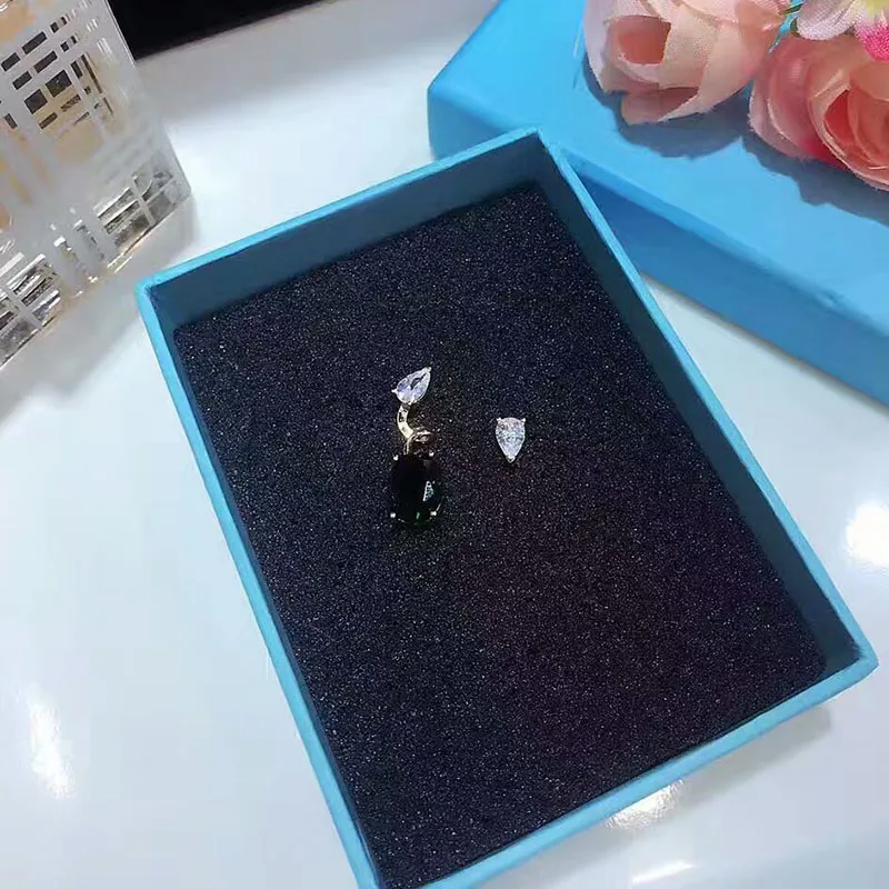 Женские Висячие серьги в форме растения YAN MEI AAA с кубическим цирконием подарок на