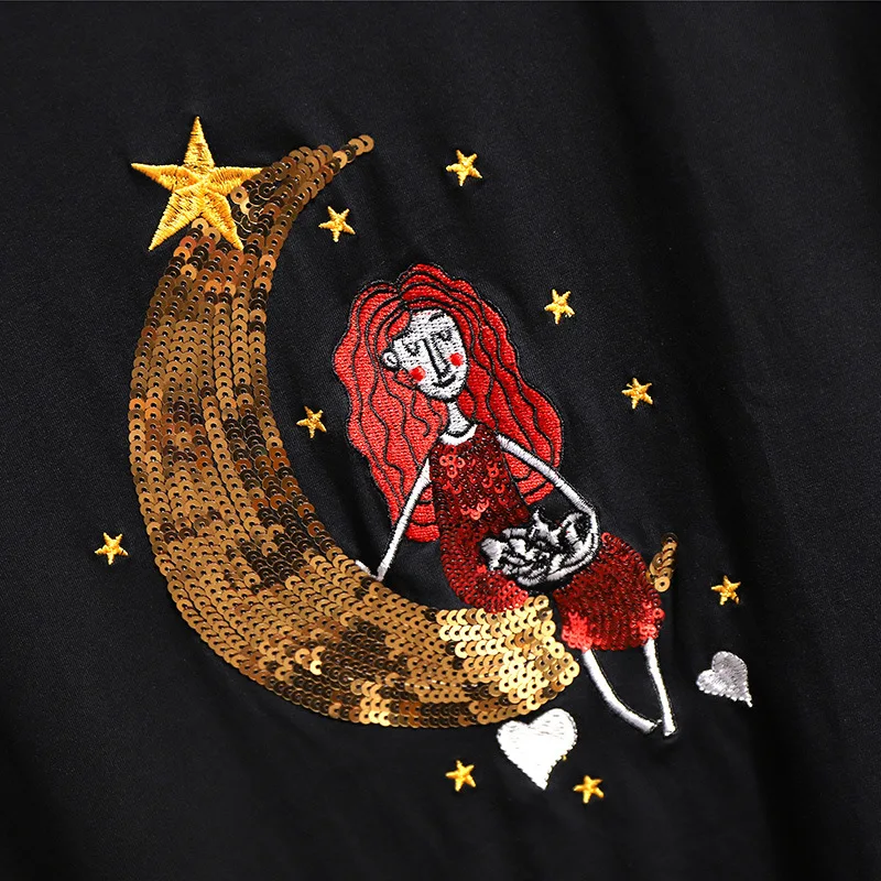 2XL-6XL Для женщин летний больших размеров платье 2019 Повседневное новое с блестками