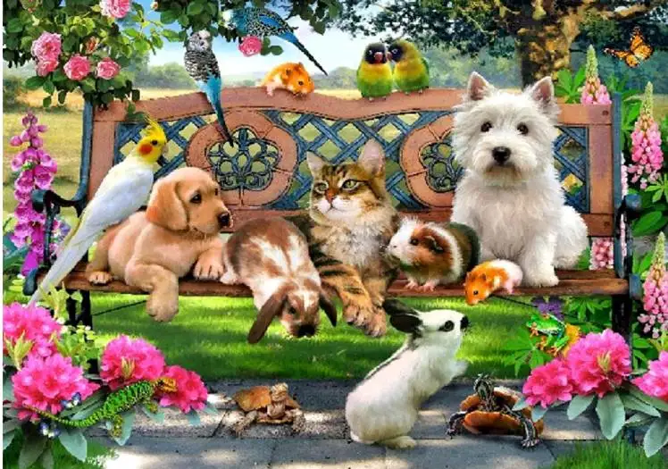 алмазная вышивка крестом собаки картины из страз Алмазная живопись рукоделие