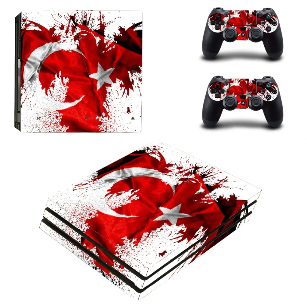 Зимняя наклейка на кожу PS4 Pro Виниловая для консоли Playstation 4 и 2 контроллера