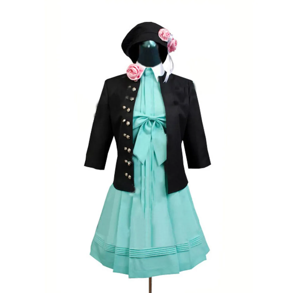 2017 AMNESIA/женский костюм для косплея вечерние платье Черная куртка + головной убор с