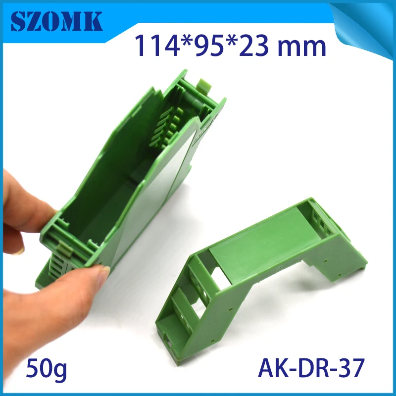1 шт 114*95*23 мм szomk Зеленый abs Материал din-рейка platic корпус управления коробка