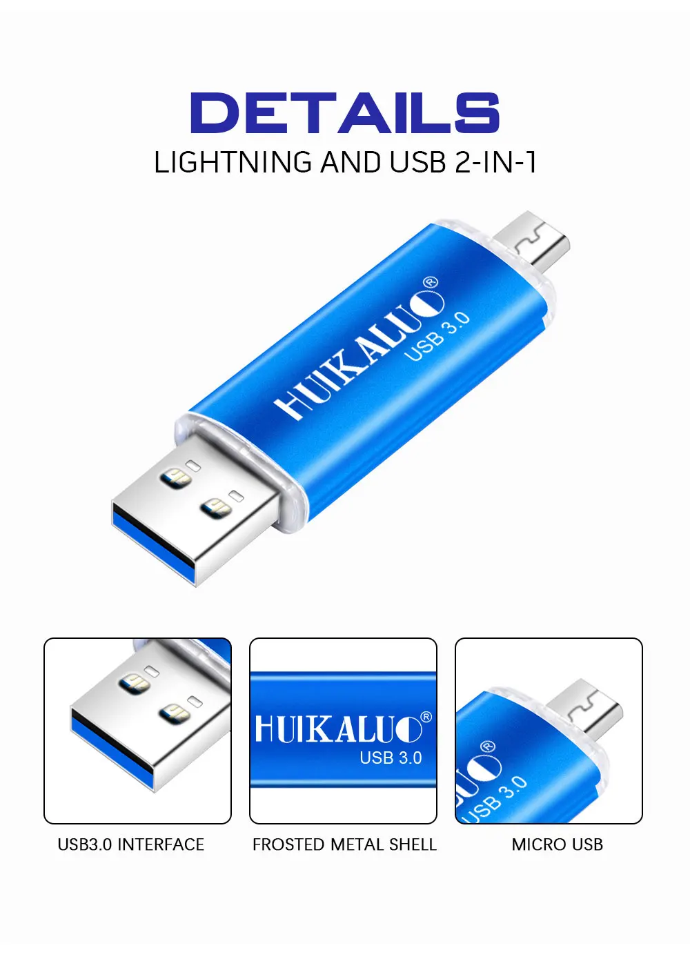 Флеш-накопитель USB 3,0 для смартфонов 64 ГБ 32 ГБ высокоскоростной внешний накопитель памяти 16 Гб OTG карта памяти