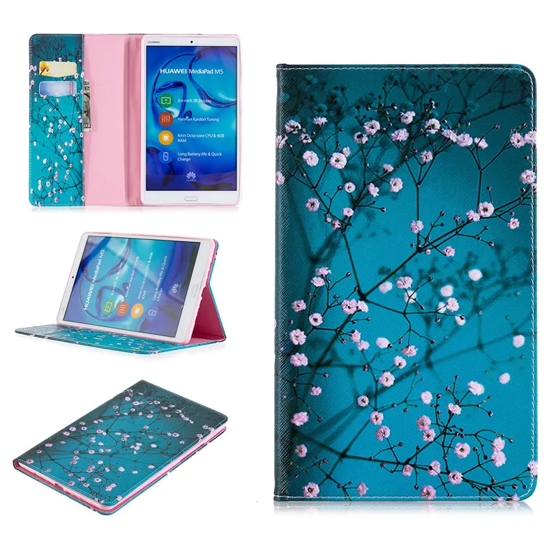 Чехол для планшета Huawei MediaPad M5 8 4 дюйма модный окрашенный флип чехол из