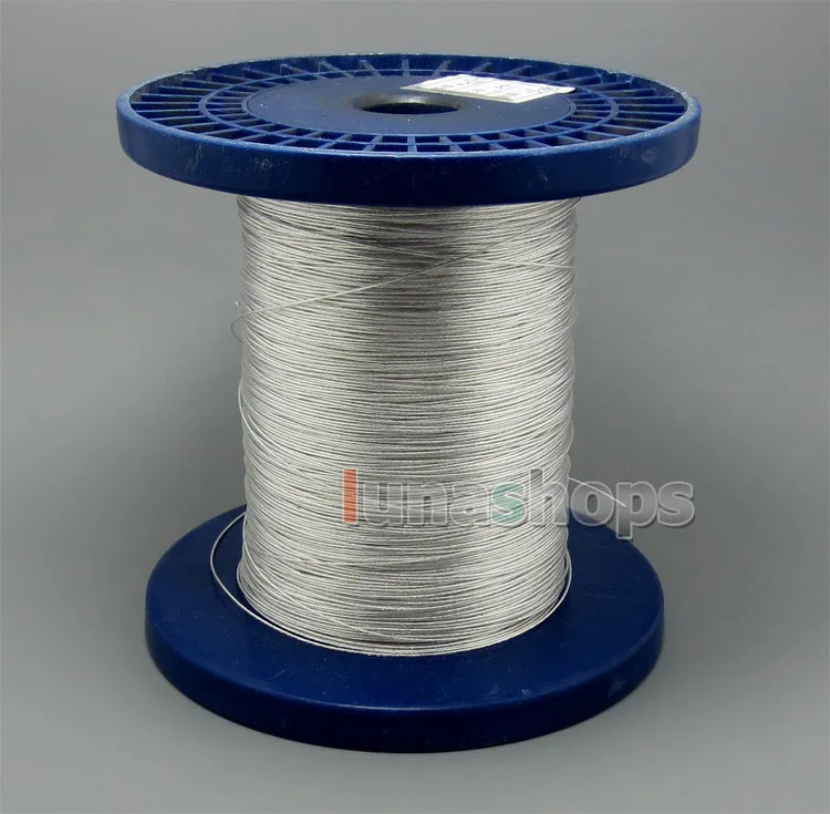 Чрезвычайно мягкий Acrolink серебро+ PCOCC сплав тефло кабель для наушников 21*0,08 0.11mm2 28AWG диаметр: 0,65 мм LN004959