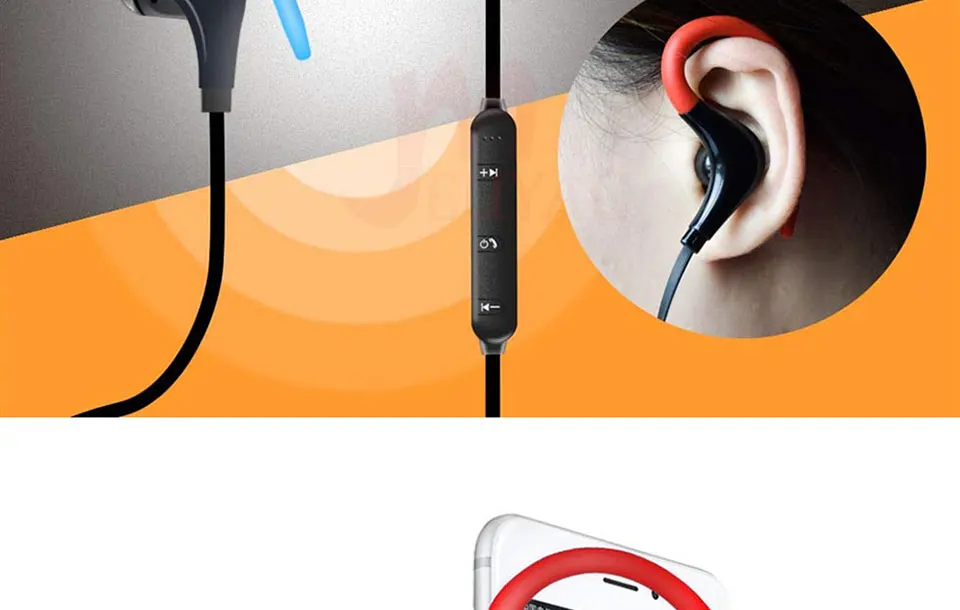 MEUYAG, беспроводные Bluetooth наушники, гарнитура, Спортивная гарнитура с микрофоном, мини, скрытые наушники, наушники для iPhone XR, samsung