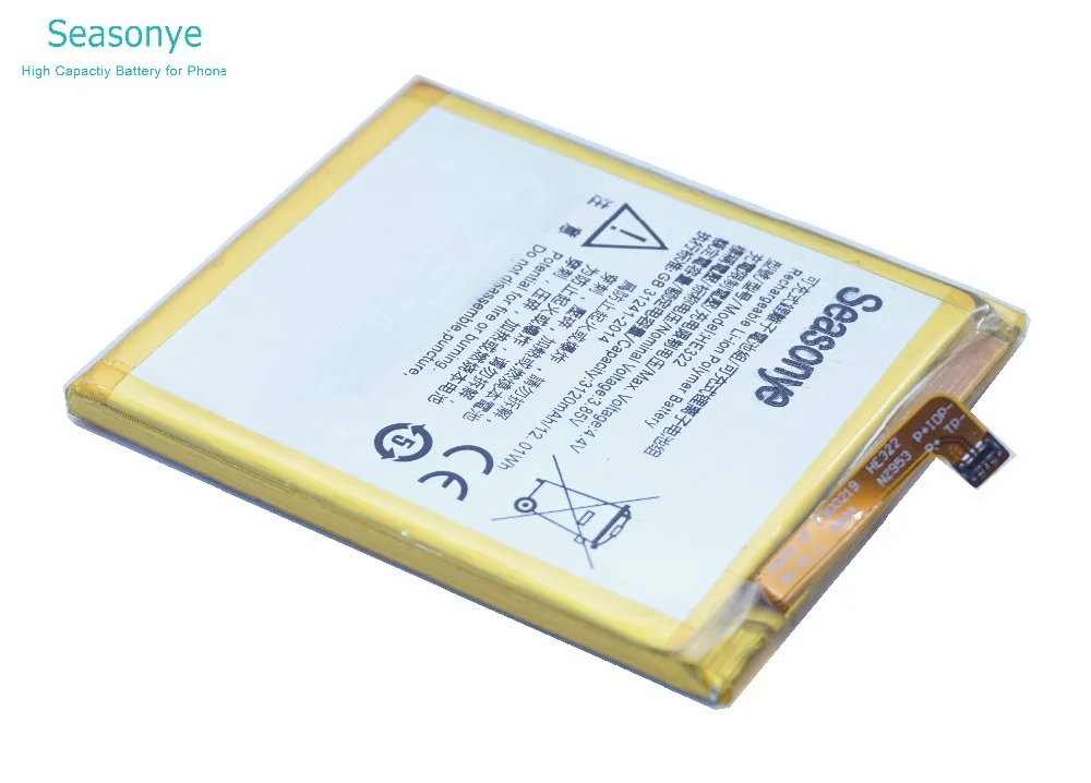 Seasonye 3120 мАч/12.01Wh HE322/он 322 аккумулятор для сотового телефона Nokia HE322 мА/ч.