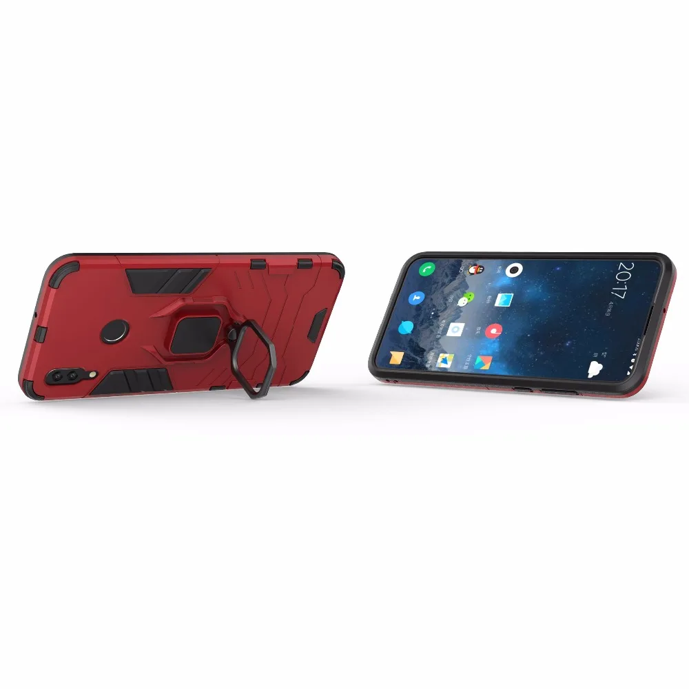 Чехол для Huawei P Smart 2019 Автомобильный кронштейн кольцо магнитный ударопрочный