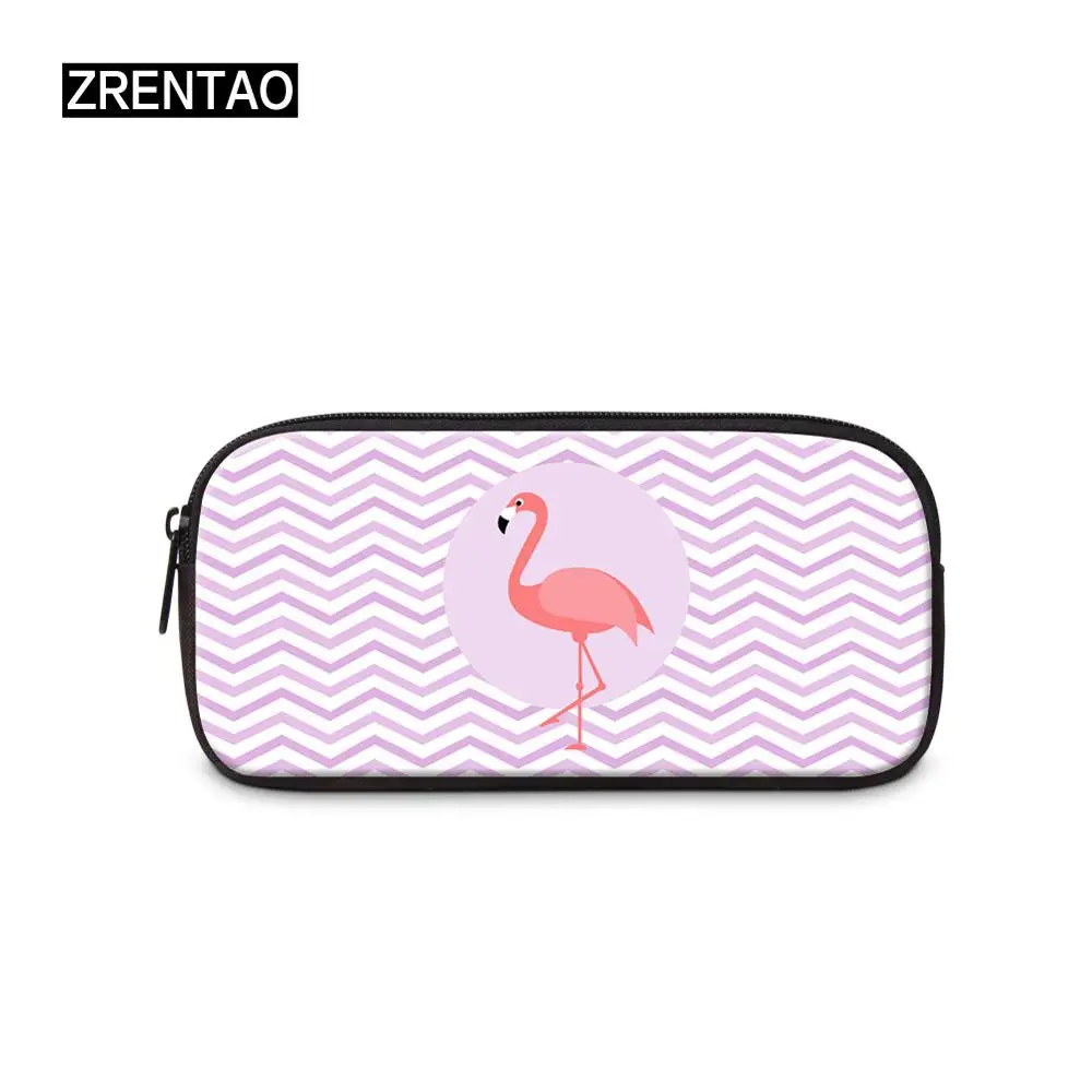 Pencil Box 2 Детские школьные подарки большой емкости пеналы Фламинго печать Офис/студентов многофункциональные Pencilbox школьные принадлежности канцелярские принадлежности - Цвет: Pencil Box 2