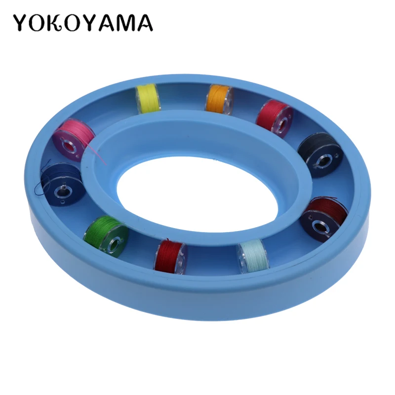 YOKOYAMA 1 шт. силиконовые шпульки коробка для хранения Круглая круглая швейный