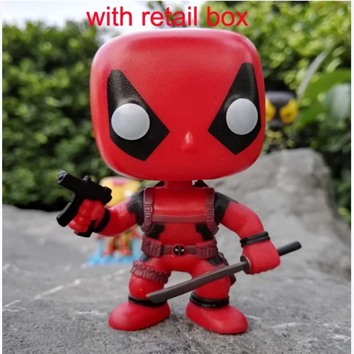 deadpool20 with box «Мстители», «Человек-паук», «супергерой» hero «Человек-паук»: Бальные 10 см человек паук фигурка Коллекционная модель игрушки - Цвет: deadpool20 with box
